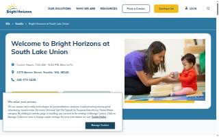 Bright Horizons at South Lake Union website