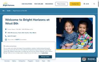 Bright Horizons at West 8th website