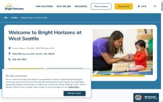 Bright Horizons at West Seattle website