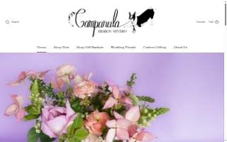Campanula Design Studio Flowers and Gift Baskets website