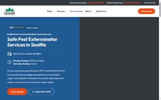 Cascade Pest Control website