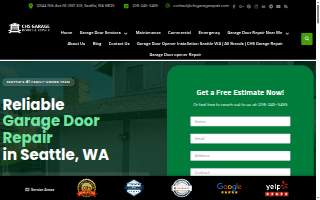 CHS Garage Door Repair of Seattle website