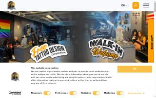 Cleopatra Ink Tattoo & Piercing Seattle Studio website