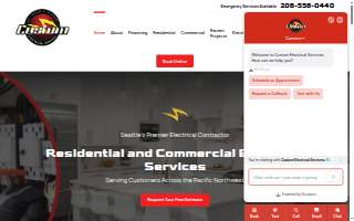 Custom Electrical Services of Seattle website