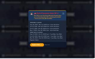 Discount Driving School website