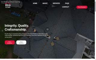 Eco Roofing & Roof Replacement website