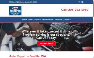Edwards Automotive Service website