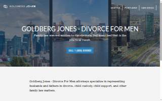 Goldberg Jones - Divorce For Men website