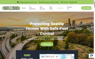 Green City Pest Control Seattle website