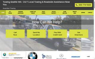 Guardian Towing website