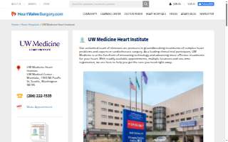 Heart Institute at UW Medical Center - Montlake website
