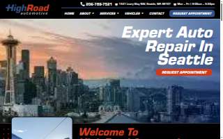 High Road Automotive website