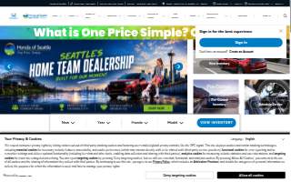 Honda Of Seattle website