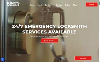 King's Mobile Lock Inc. website