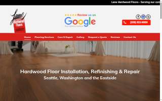 Lane Hardwood Floors website