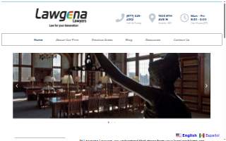 Lawgena Lawyers website
