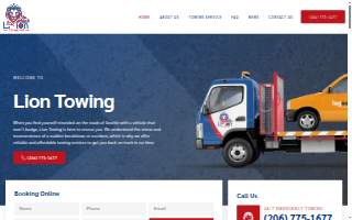 Lion Towing LLC website