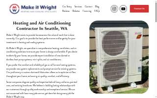 Make It Wright HVAC website