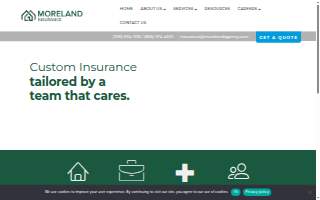Moreland Insurance Agency website