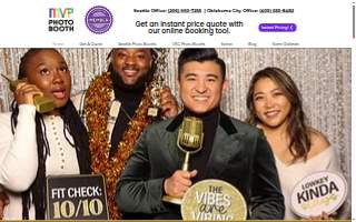 MVP Photo Booth + 360 Photo Booth website