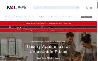National Appliance Liquidators of Everett website
