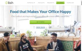 Office Catering by Lish website