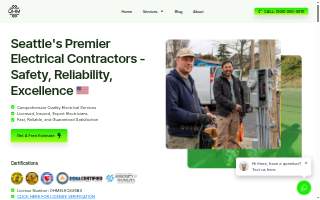 OHM Electrical Contracting website