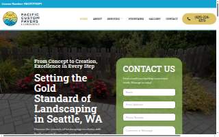Pacific Custom Pavers and Landscapes website