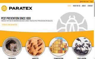 Paratex Pest Prevention website