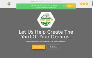 Premier Landscape Construction website