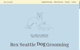 REX Seattle Pet Grooming & Spa website