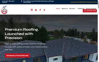 Rocket Roof Pros of Seattle website