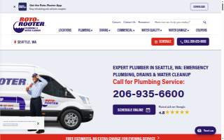 Roto-Rooter Plumbing & Water Cleanup of Seattle website