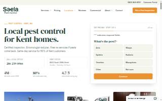 Saela Pest Control of Seattle website