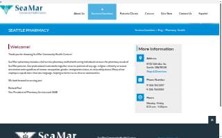 Sea Mar Seattle Pharmacy website