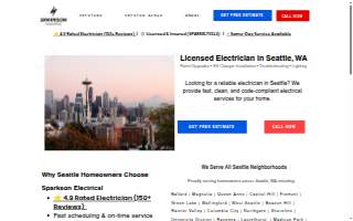 Sparkson Electrical website