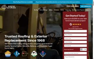State Roofing & Exteriors website
