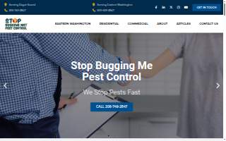 Stop Bugging Me Pest Control website