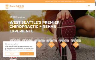 Tangelo - West Seattle Chiropractor + Rehab website