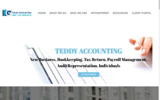 Teddy Accounting and Tax Services website