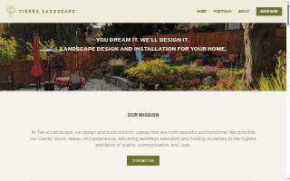 Tierra Landscapes website