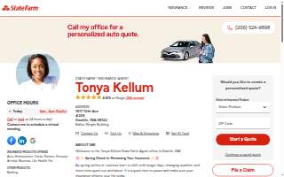 Tonya Kellum - State Farm Insurance Agent website