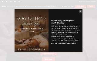 Vann Studio Salon website