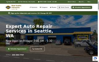West Seattle Autoworks website