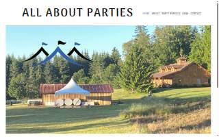 All About Parties website