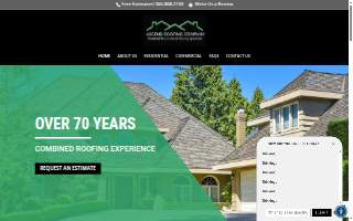 Ascend Roofing Company website