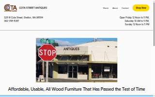 Cota Street Antiques website