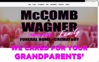 McComb & Wagner Family Funeral Home and Crematory website