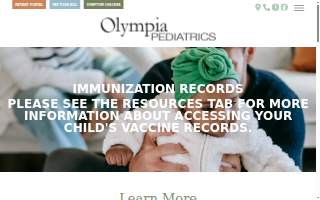 Olympia Pediatrics, PLLC of Shelton website
