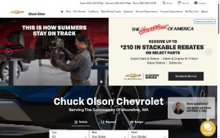 Chuck Olson Chevrolet website